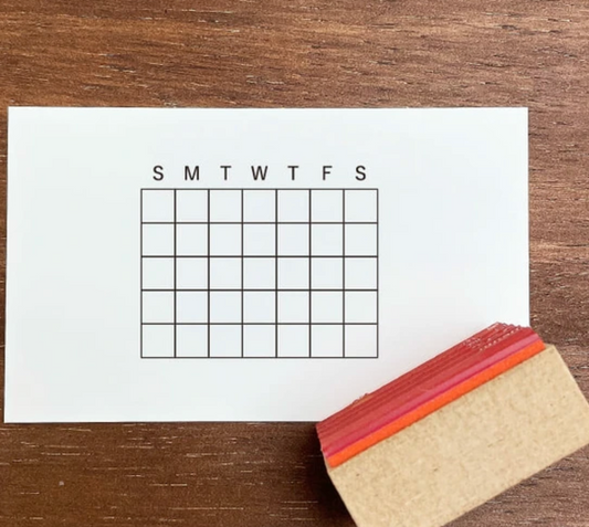 Calendar Stamp (English Version) (Sunday Start)