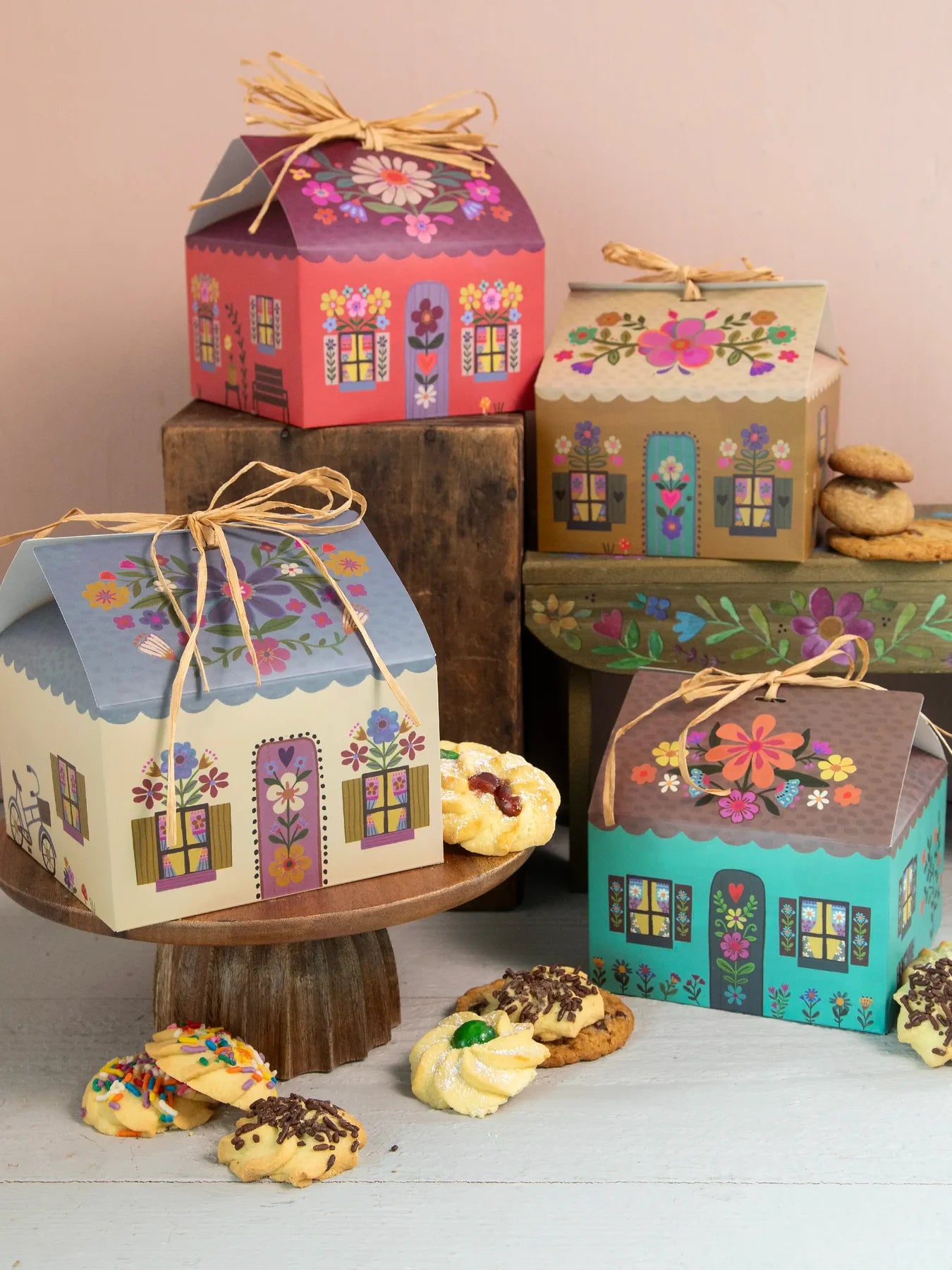Little Cottage Gift Boxes, Set of 20