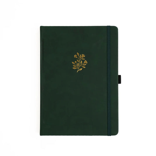 Everyday Signature Floral Notebook: Dot Grid A5 Size