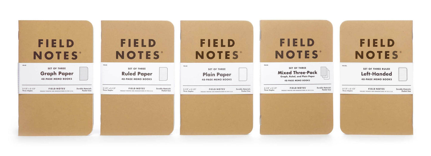 Field Notes Original Kraft Memo 3 Pack