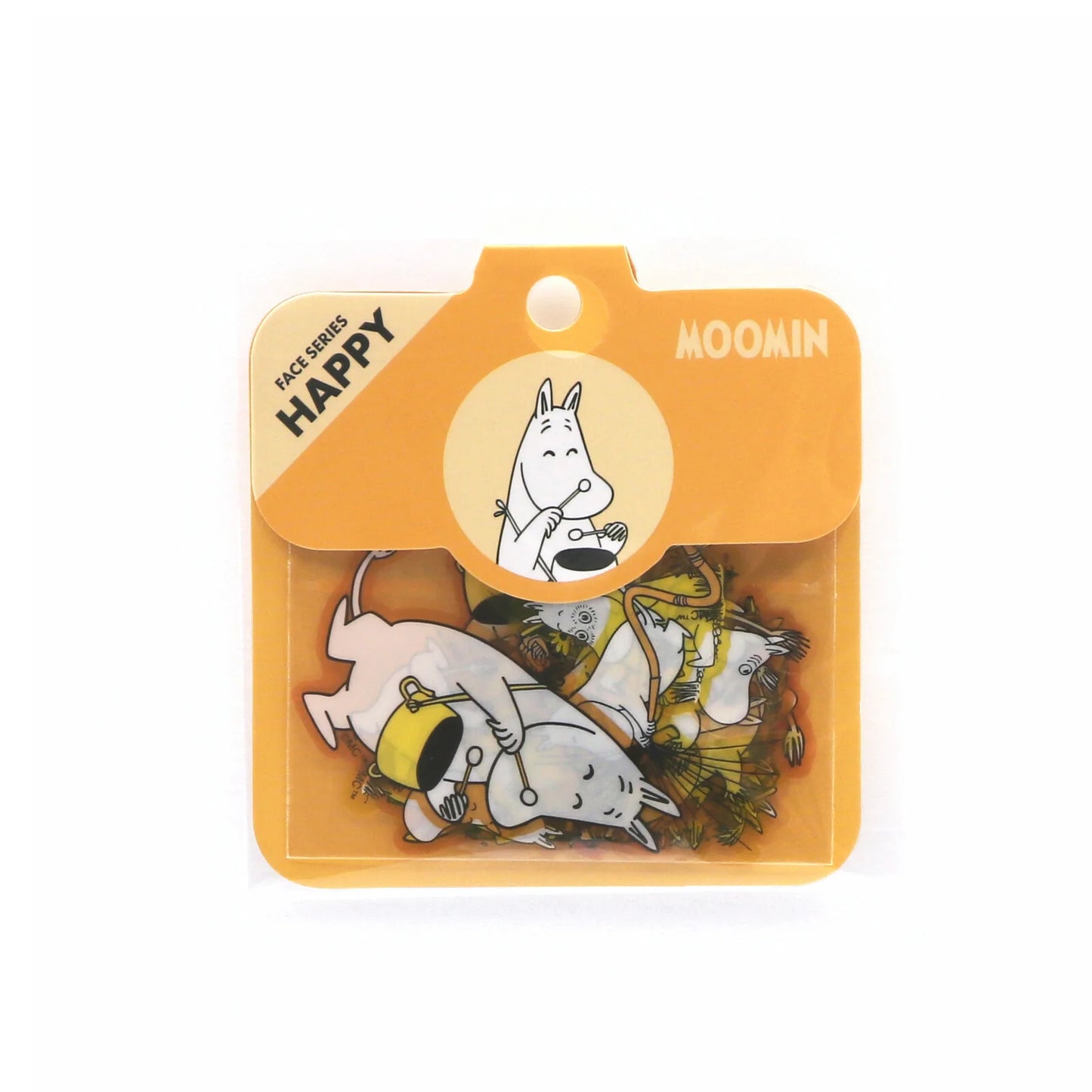 Moomin Face Stickers - Happy