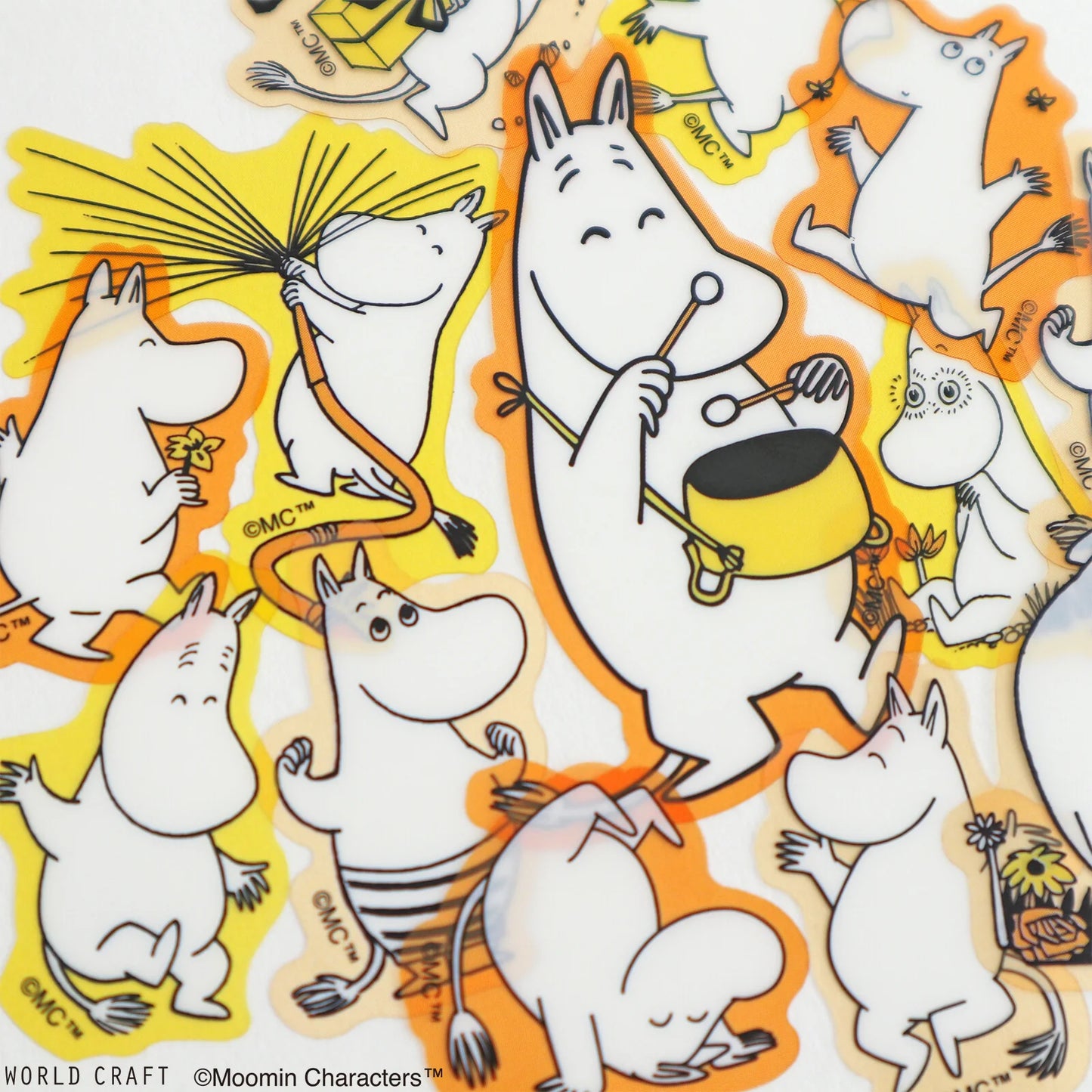 Moomin Face Stickers - Happy