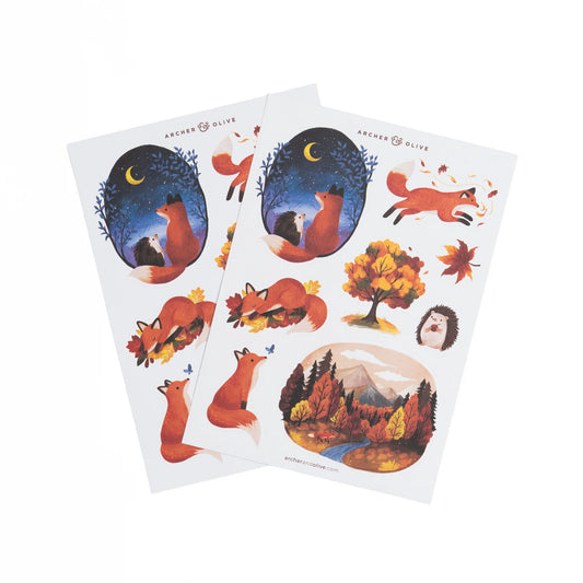 Forest Foxes Sticker Sheet