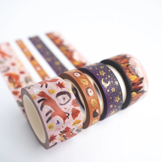 Washi Set: Forest Foxes