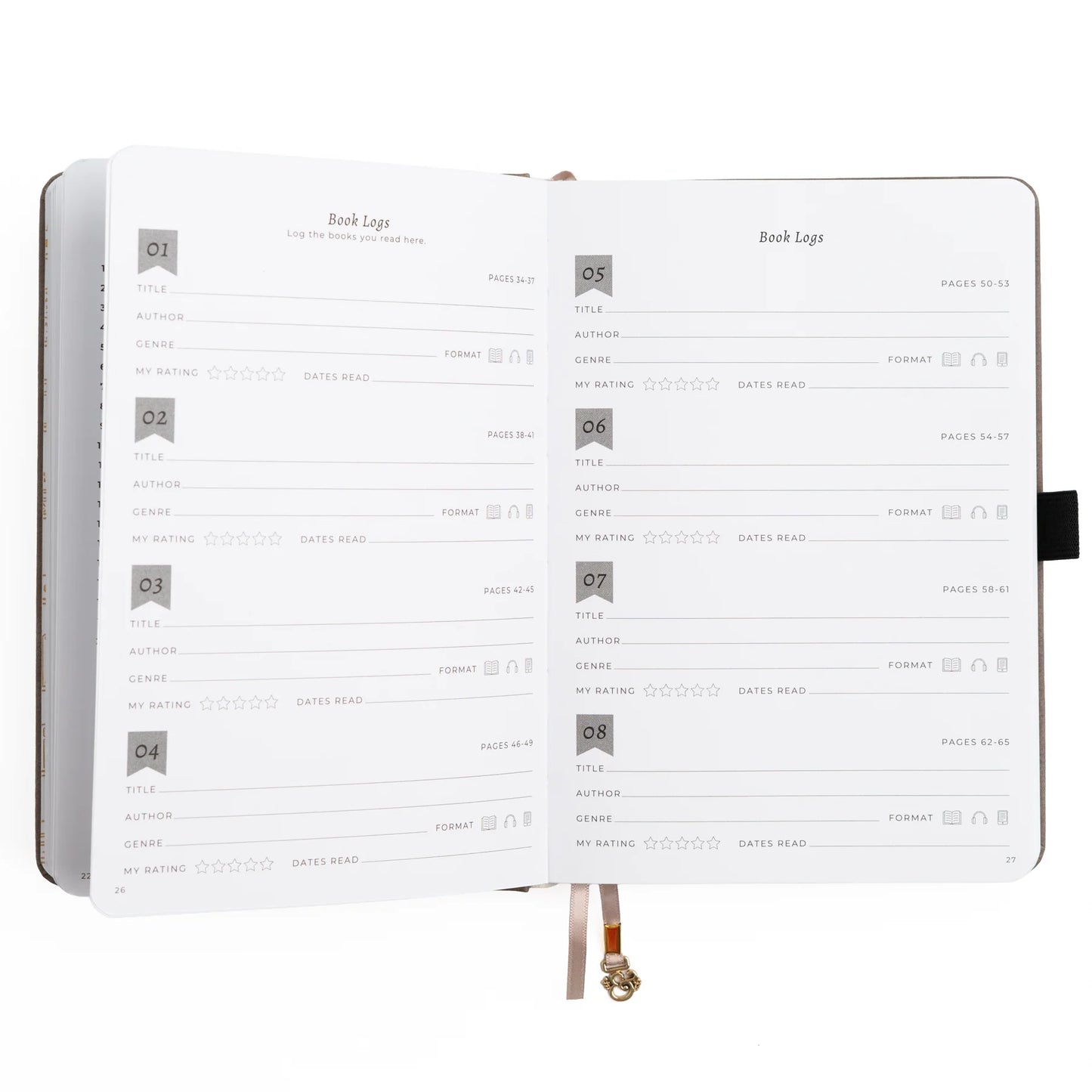 A5 Reading Journal: Books of Beauty