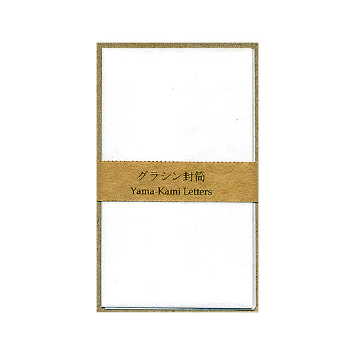 Yamamoto Paper - 6 Small Glassine envelopes - White