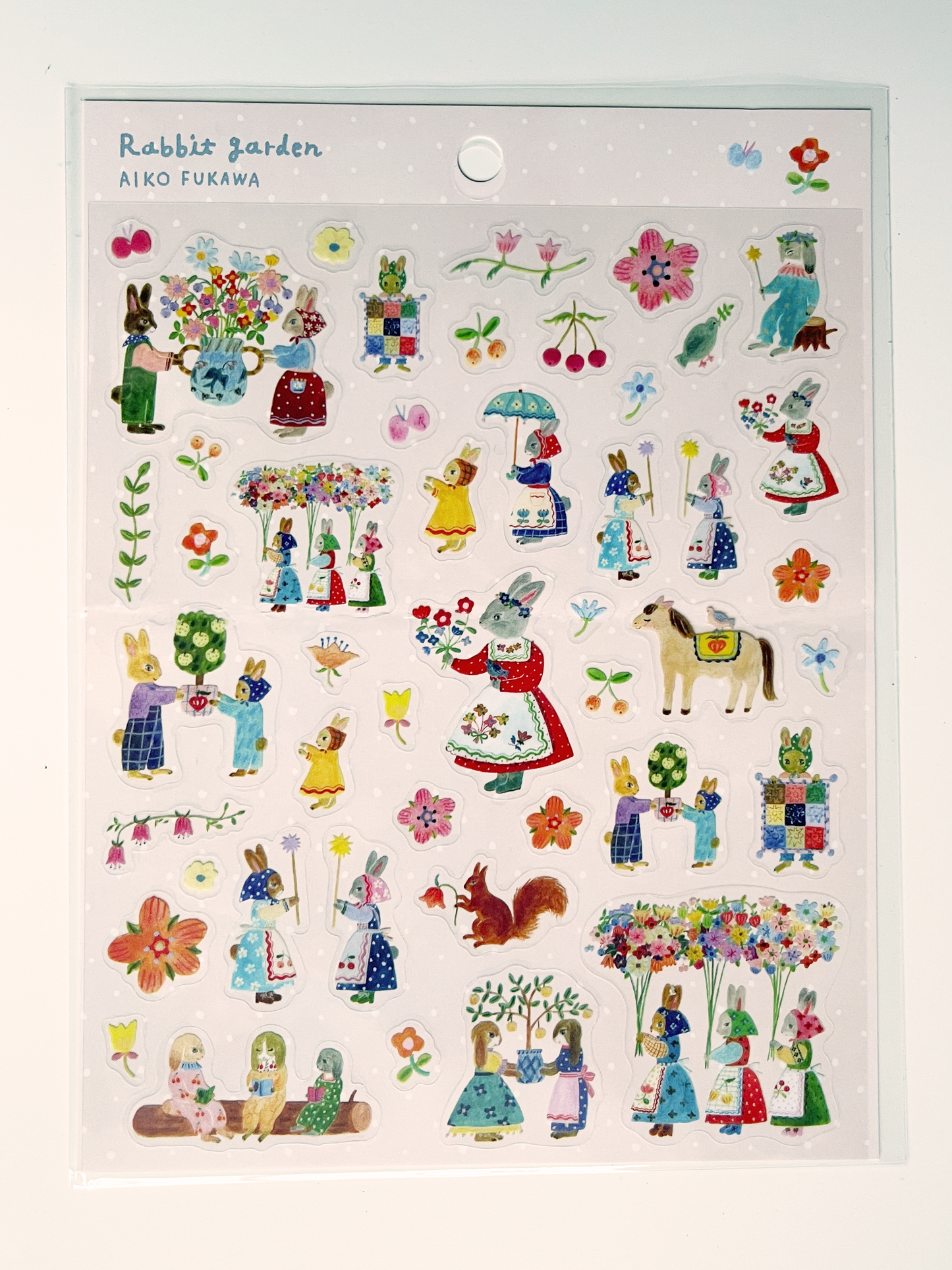 Rabbit Garden Sticker Sheet