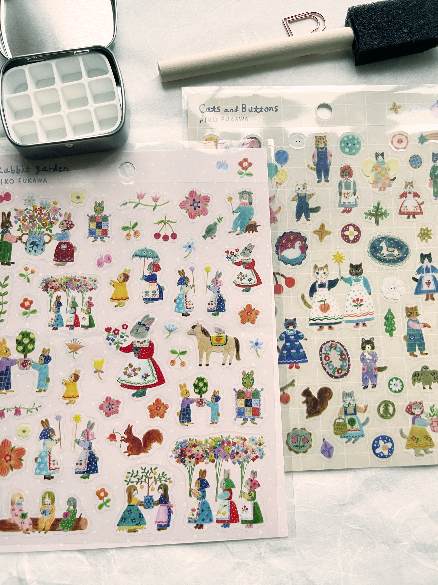 Rabbit Garden Sticker Sheet