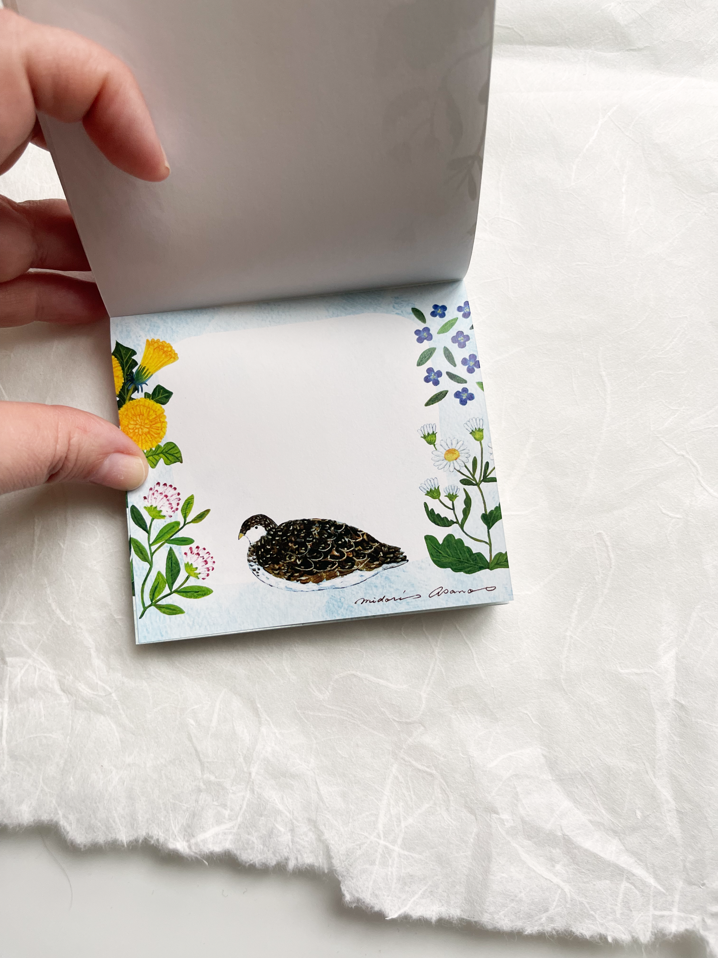 Fleur - Square Memo Pad