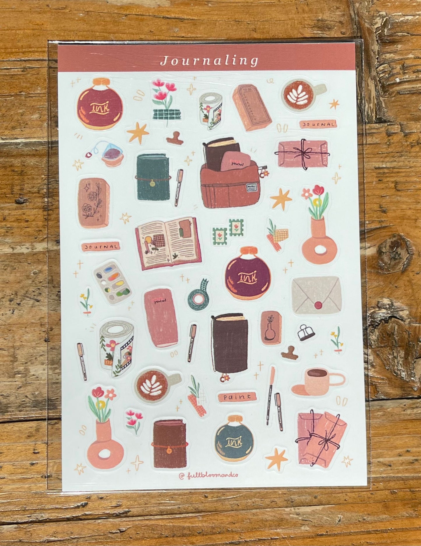 Journaling Supplies Sticker Sheet