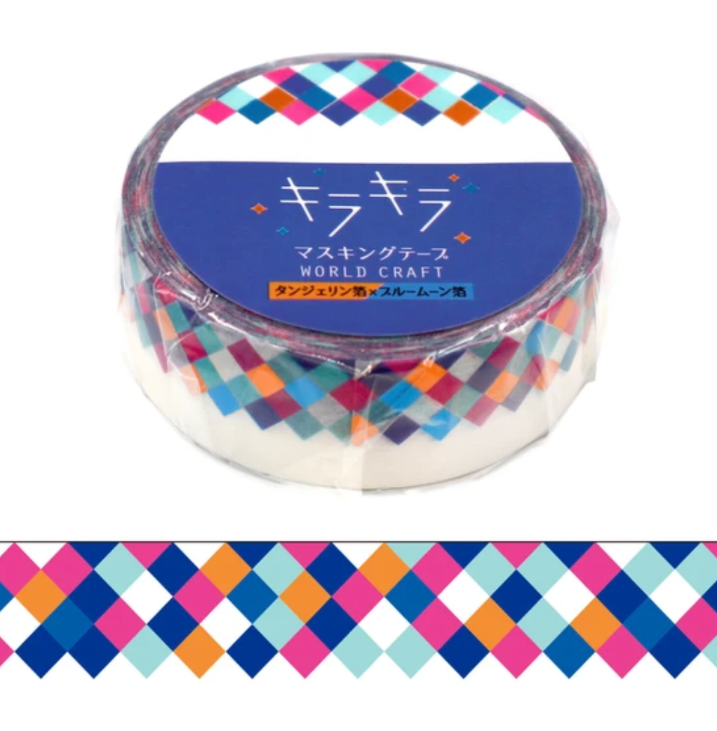 Knickknacks Square Washi Tape 15mm (with Foil)