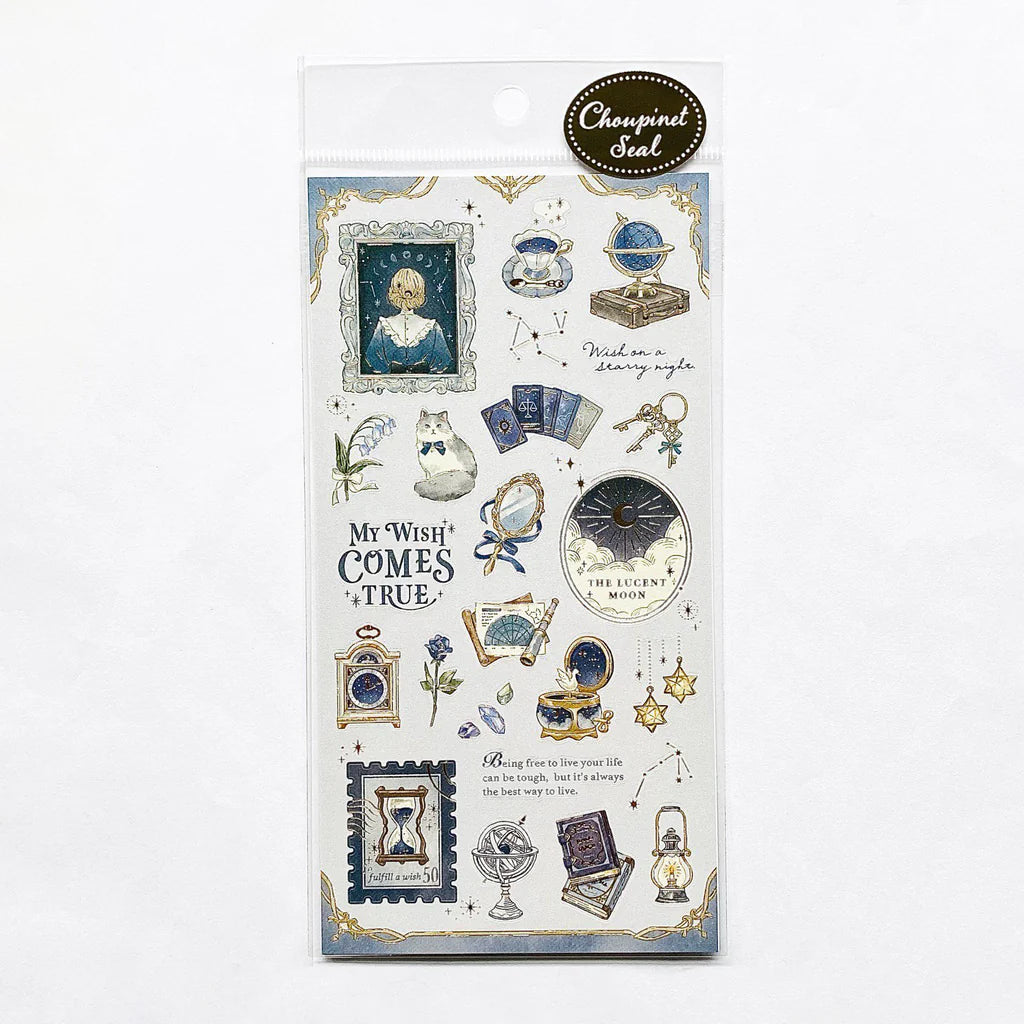 Luna - Choupinet Seal Stickers (with Gold Foil)
