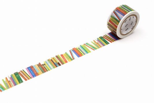 Washi tape roll with classic books