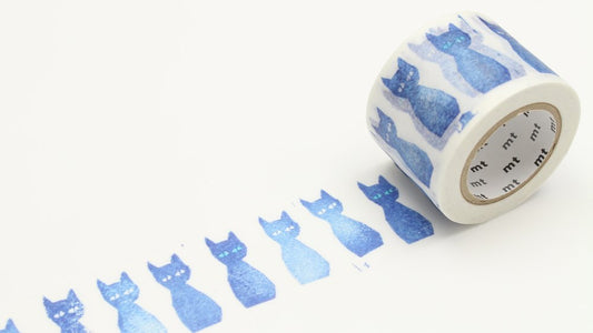 35mm Blue Cat Washi Tape (mt)