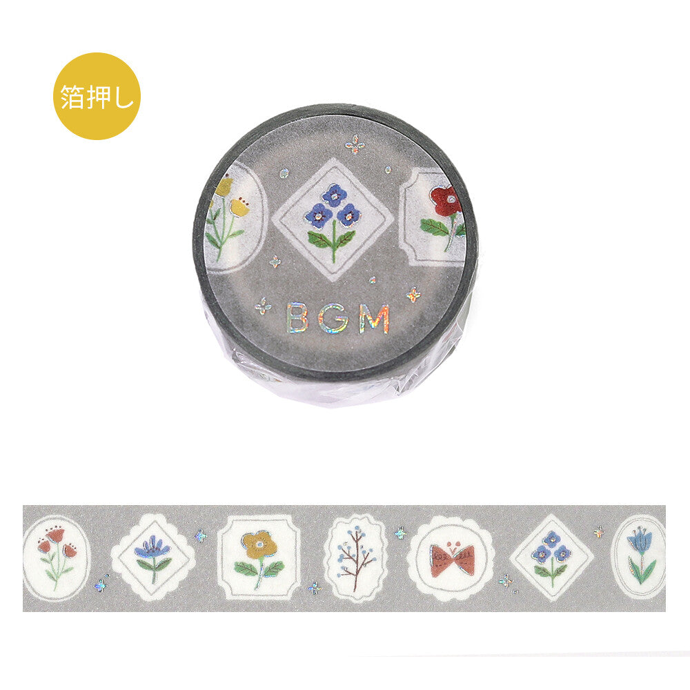 BGM Washi Tape - Nordic Forest *Flower Frame