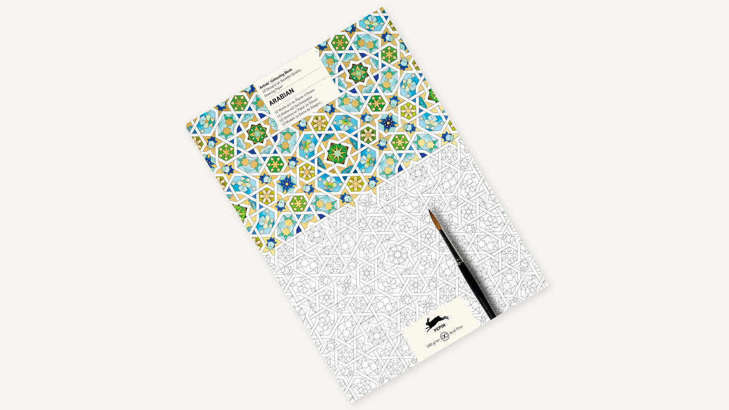 Artists' Deluxe Coloring Book- Arabian Designs