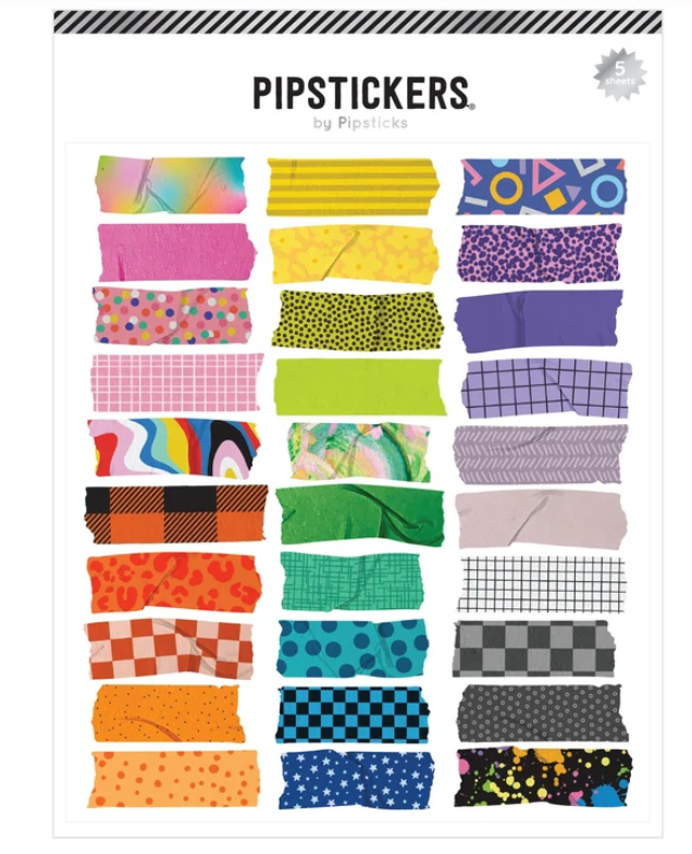 Pieces Of the Rainbow Washi Tape Labels (5ct)