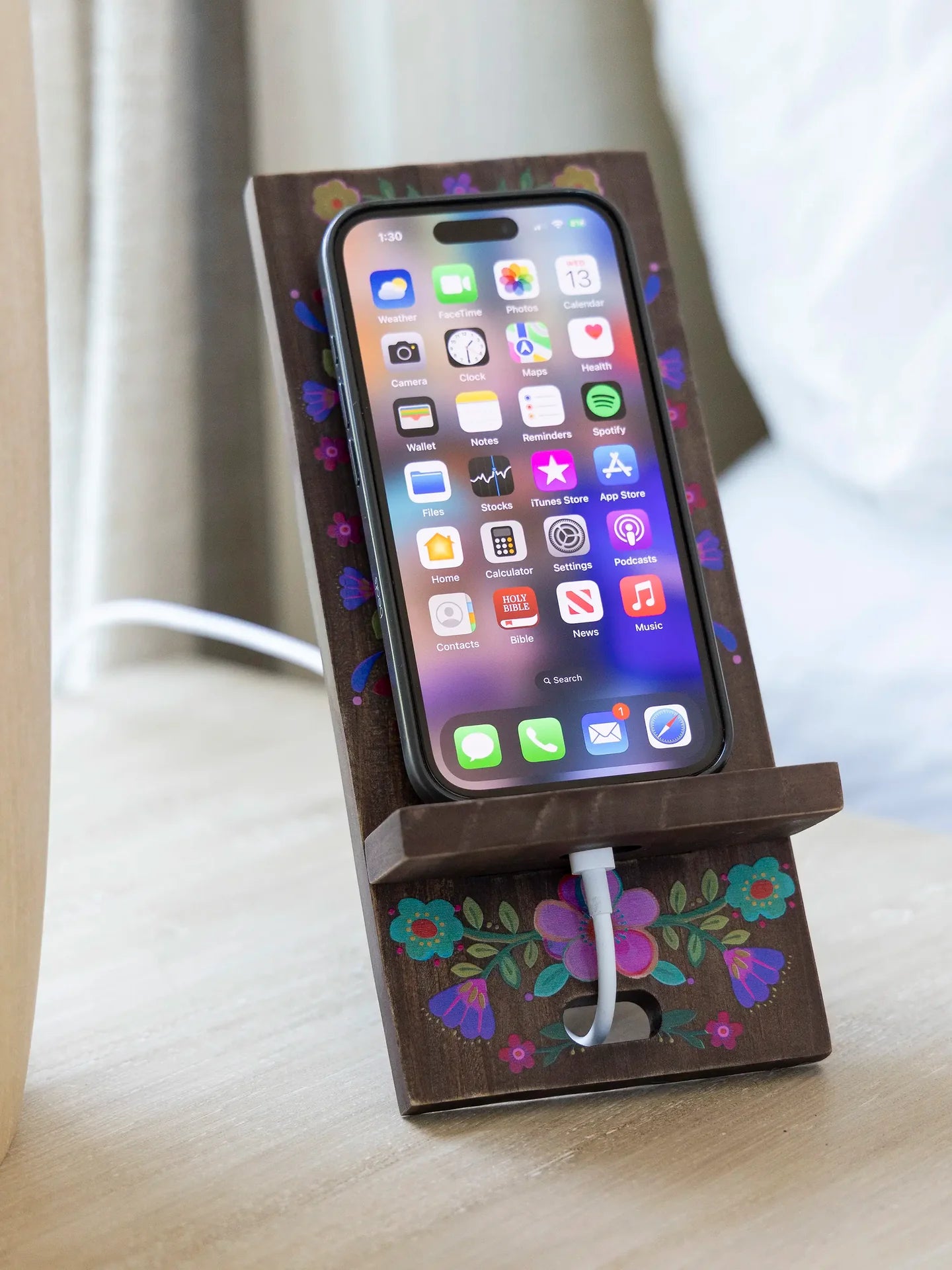 Wooden Phone Stand