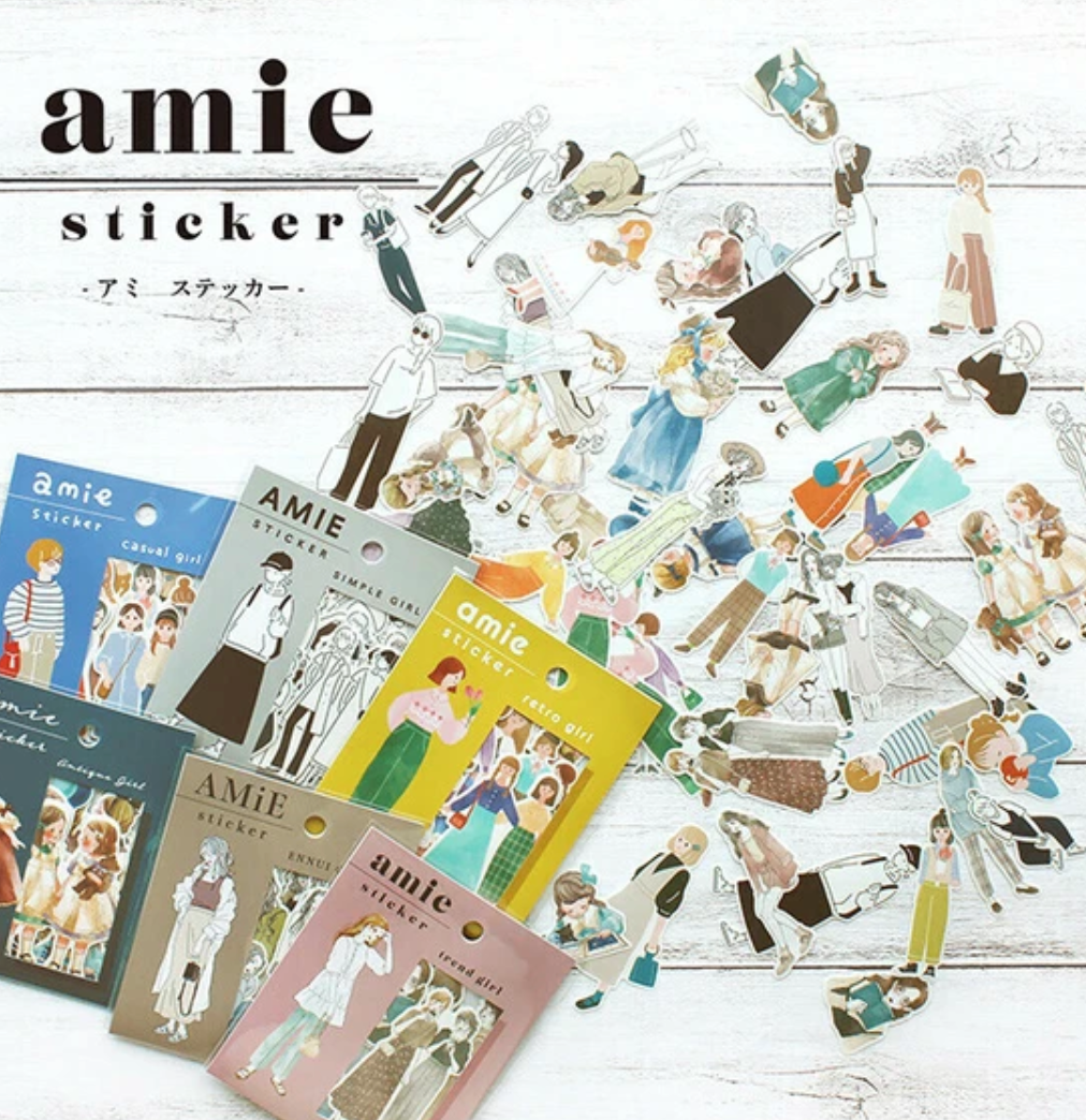 Amie Sticker - Antique Girl