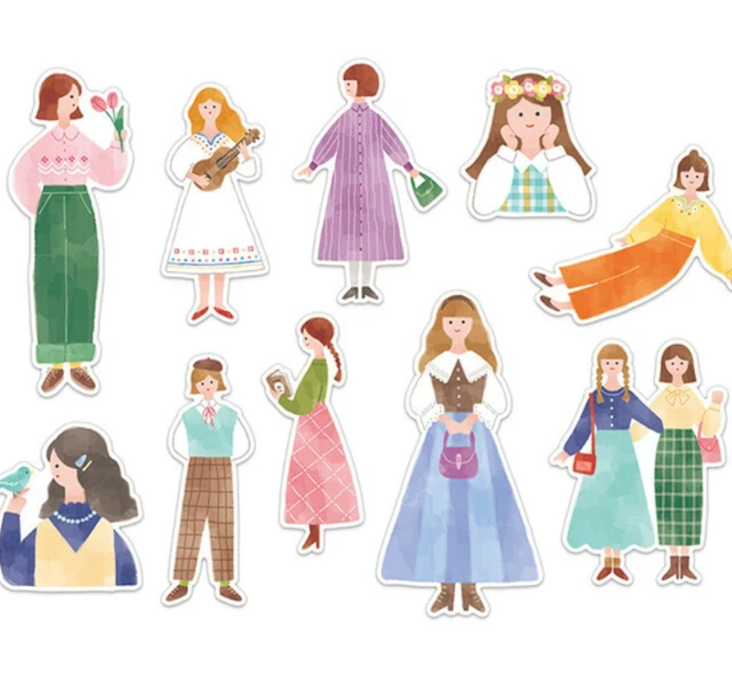 Amie Sticker - Retro Girl