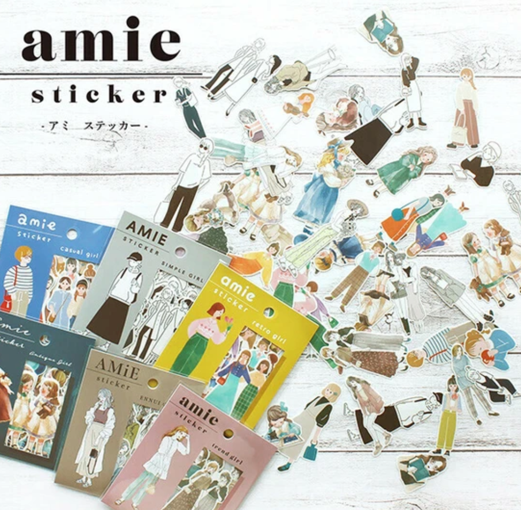 Amie Sticker - Retro Girl