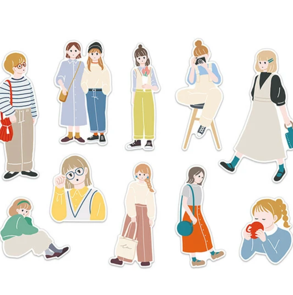 Amie Sticker - Casual Girl