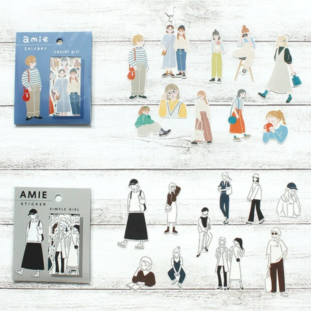 Amie Sticker - Casual Girl