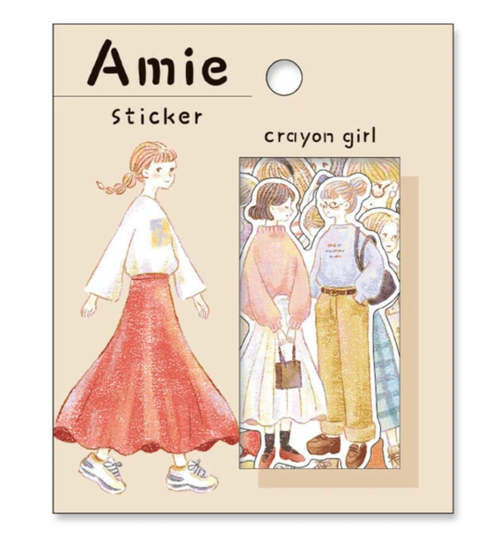 Amie Sticker - Crayon Girl