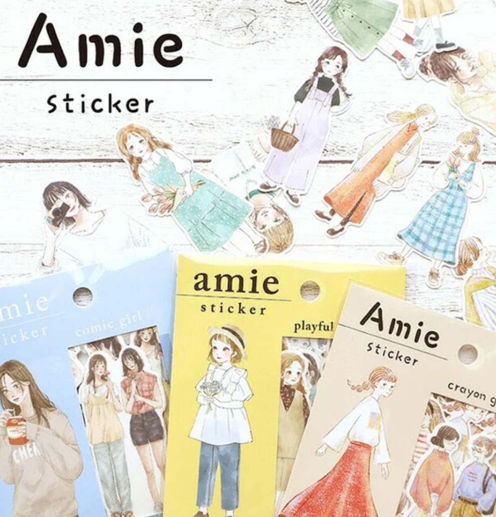 Amie Sticker - Crayon Girl