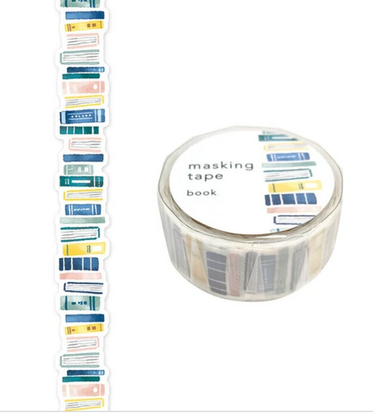 Book Blue, Die-Cut Washi Tape