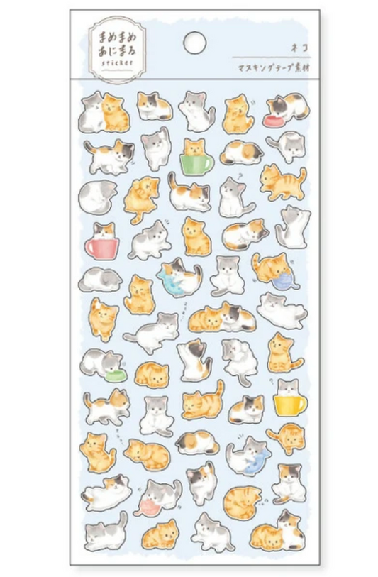 Cat Mame-Mame-Animal Stickers