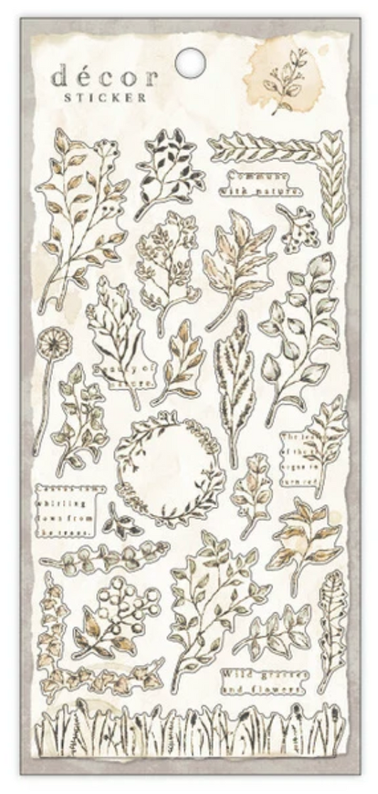 Sepia Decor Stickers