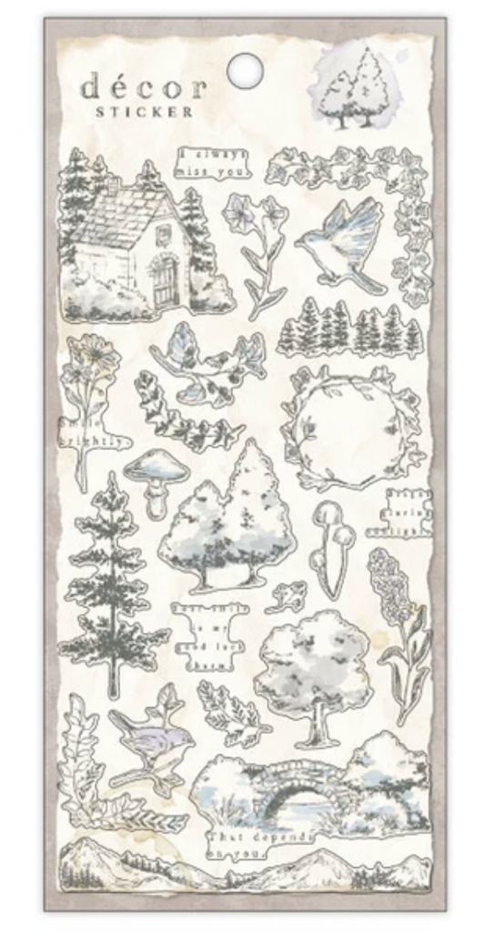 Dim Gray Decor Stickers