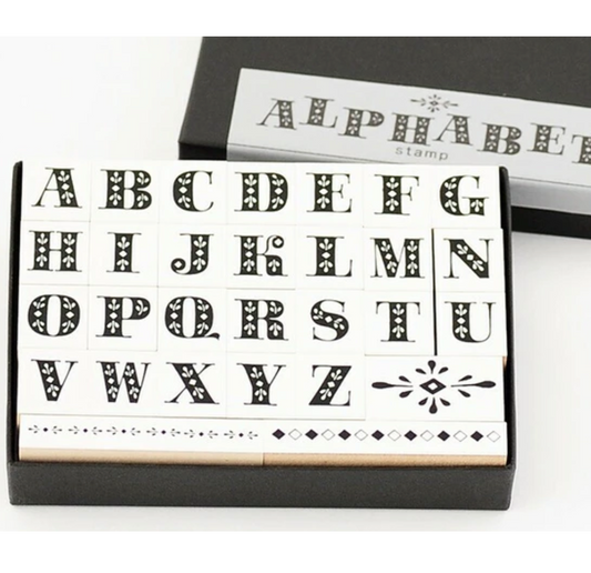 Alphabet Stamps Retro Pop