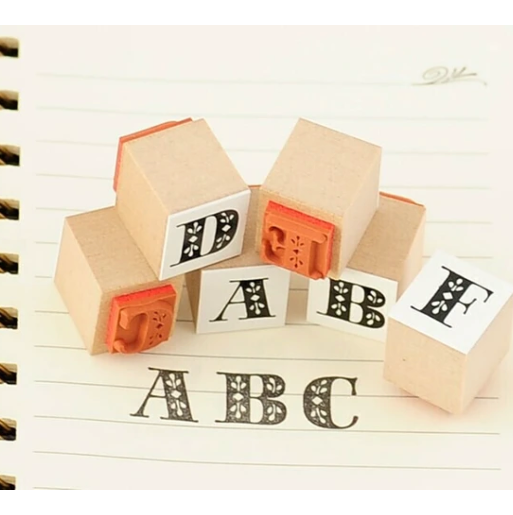 Alphabet Stamps Retro Pop