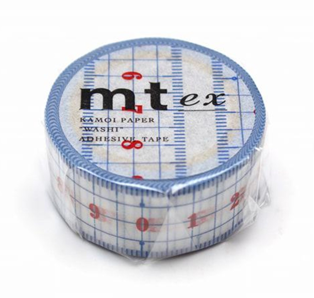 Blue and Red Ruler Washi Tape (mt)