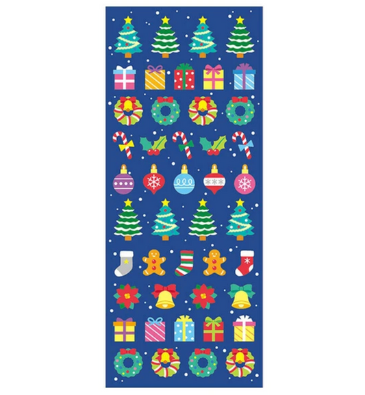 Glittery Christmas Sticker Sheet