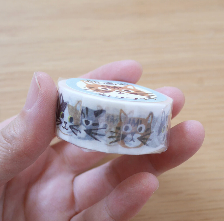 Cat Faces Washi Tape