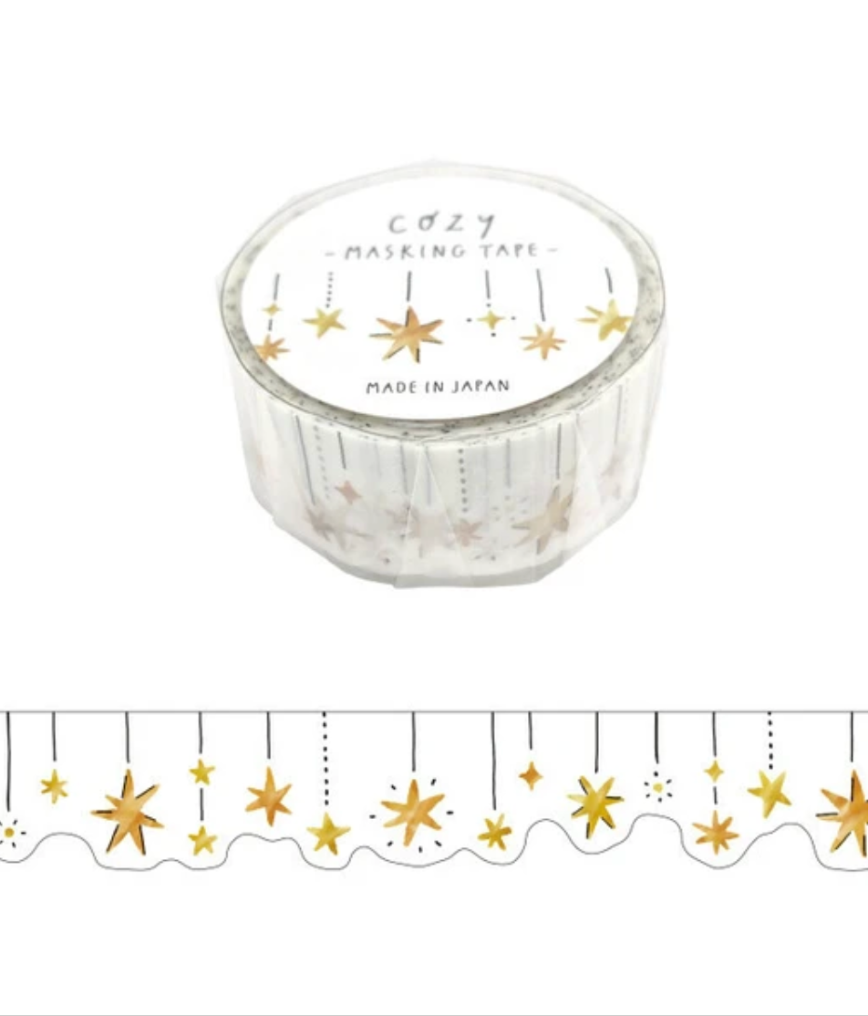 Star Garland Cozy Washi Tape Die-Cut