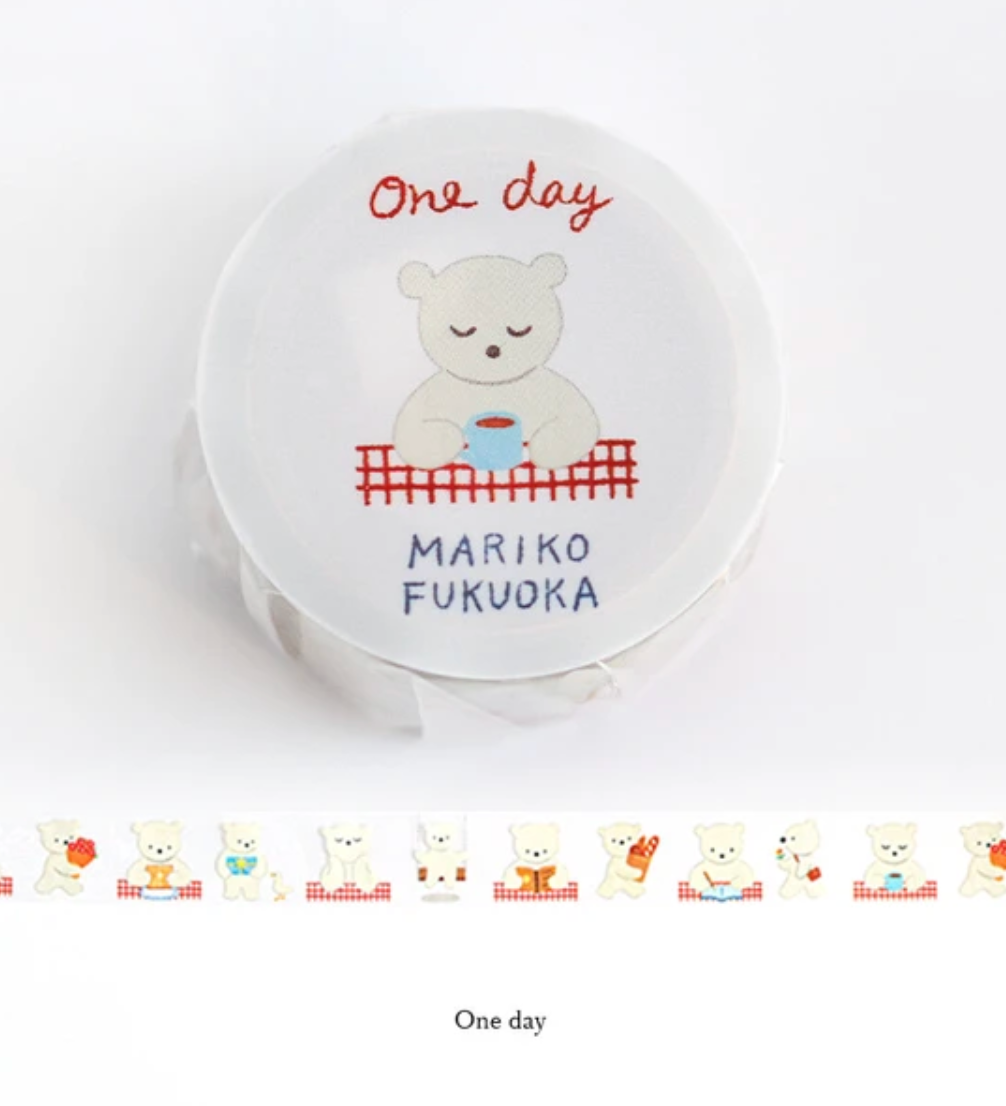 One Day Mariko Fukuoka Transparent Masking Tape