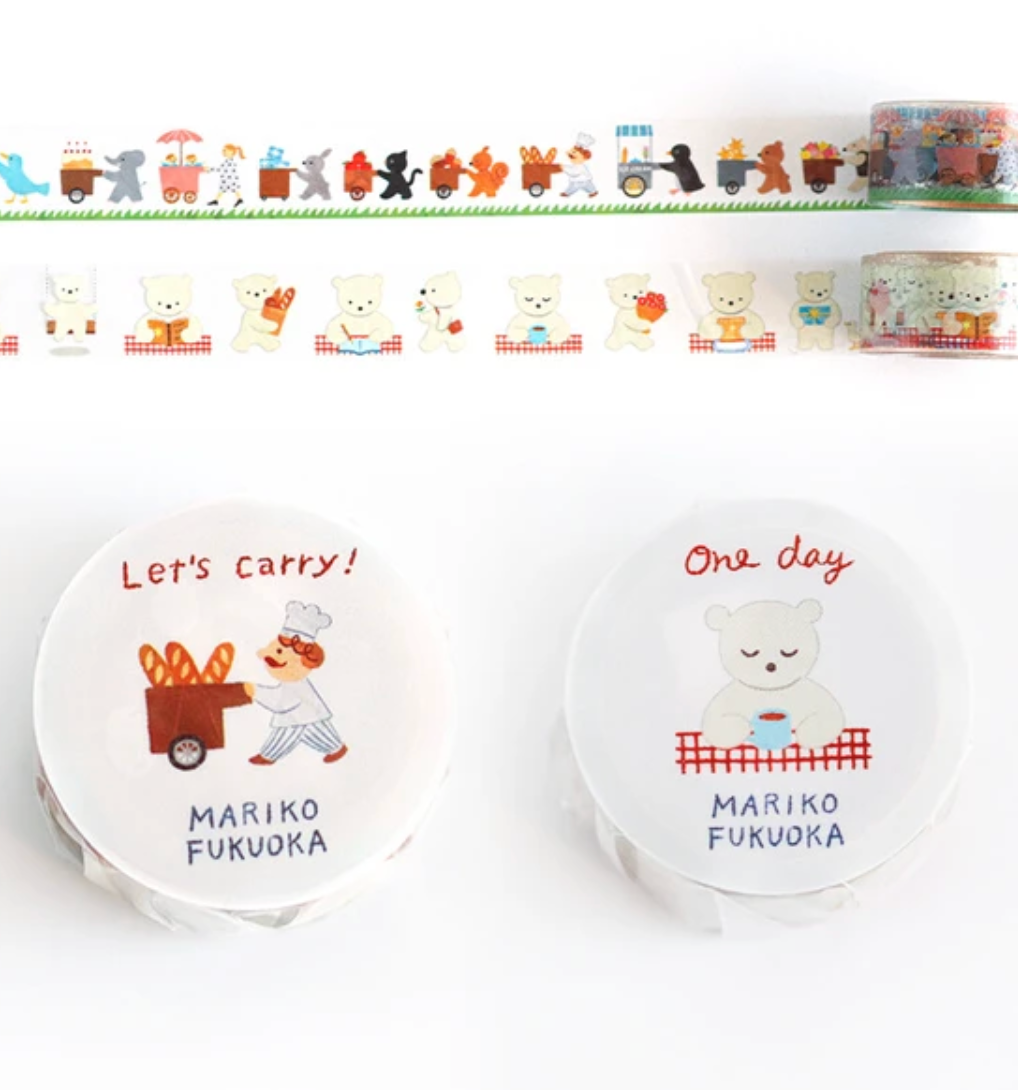 One Day Mariko Fukuoka Transparent Masking Tape