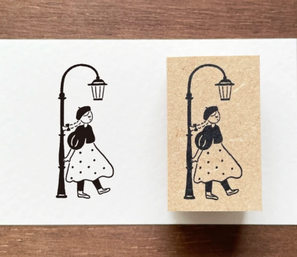 Mari-Chan Street Lamp Stamp