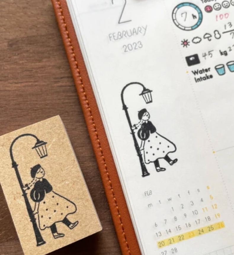 Mari-Chan Street Lamp Stamp