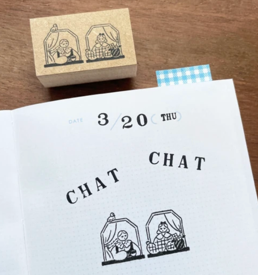 Window Chatter Mari-Chan Window Chatter Stamp – The Cozy Journal