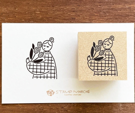 Marl-chan Tulips Stamp