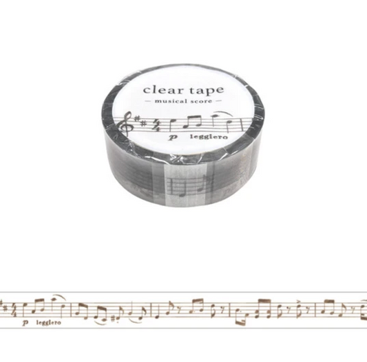 Musical Score 15mm Clear Tape