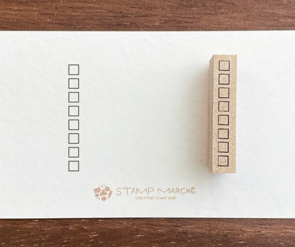 Square Check Box Stamp