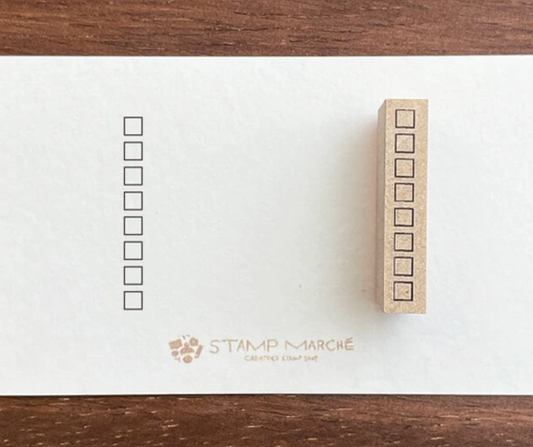 Square Check Box Stamp