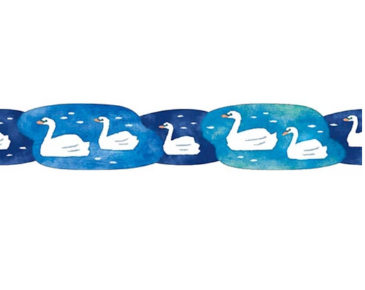 Die-cut Swan Masking Tape (Vivid Color)