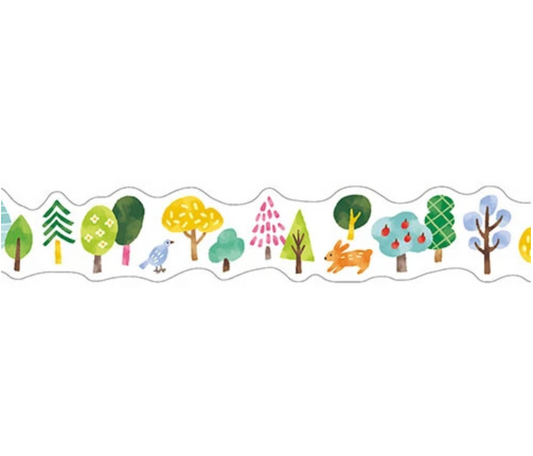 Die-cut Forest Masking Tape (Vivid Color)